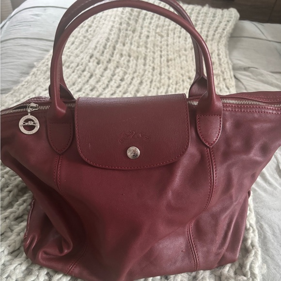 Genuine Longchamp Le Pliage tote in burgandy - Picture 1 of 7